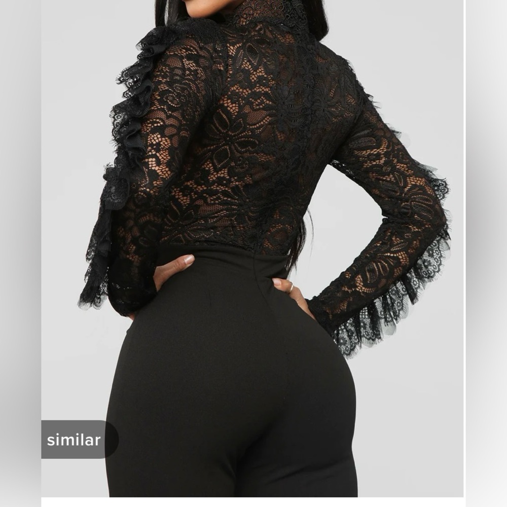 Black lace jumpsuit